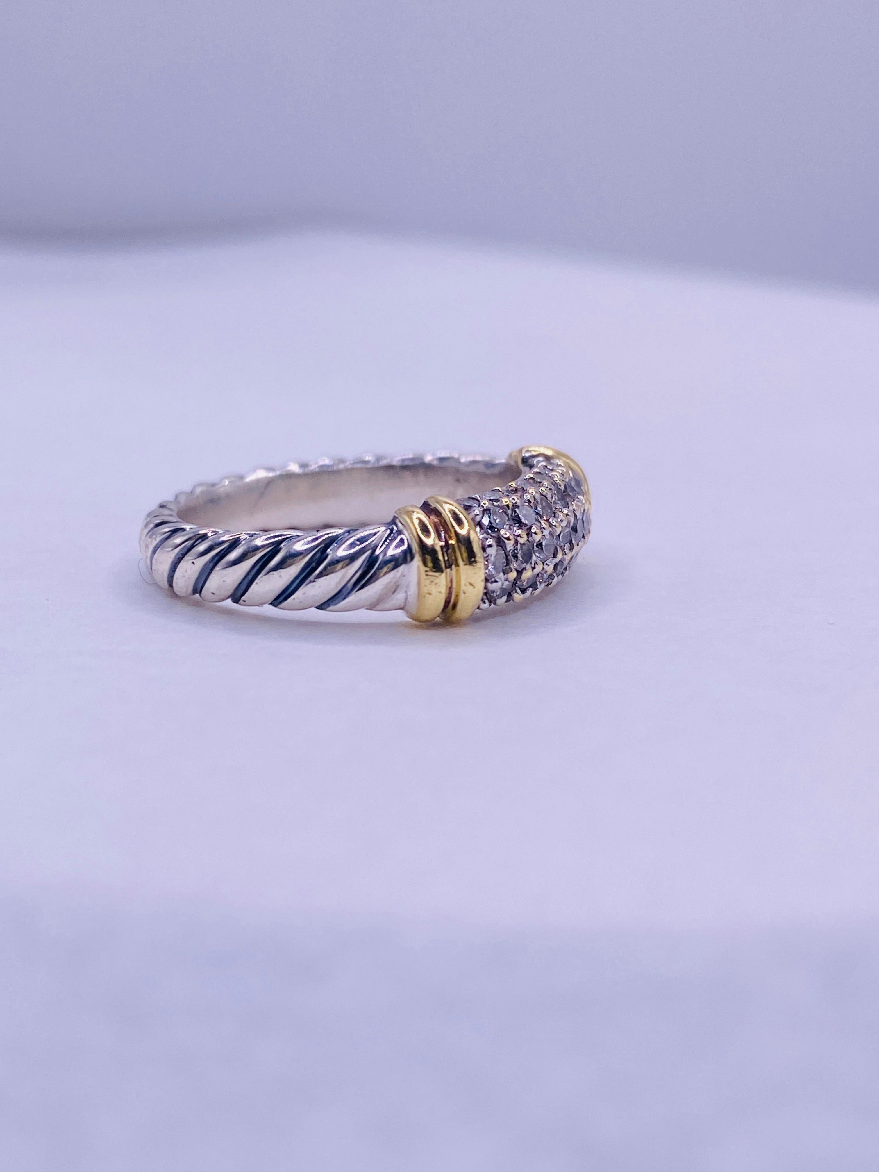 David Yurman Pave Diamantring im Angebot 2