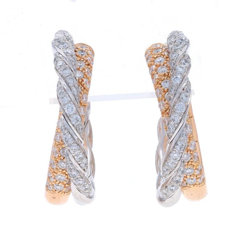 Retail Price: $5800

Brand: David Yurman
Collection: Pavéflex

Metal Content: 18k White Gold & 18k Rose Gold

Stone Information

Natural Diamonds
Carat(s): 1.00ctw
Cut: Round Brilliant

Total Carats: 1.00ctw

Style: Crossover Half-Hoop
Fastening