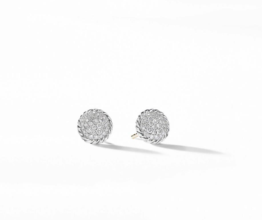 david yurman pave diamond earrings