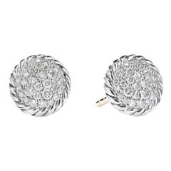 David Yurman Petite Pave Earrings with Diamonds