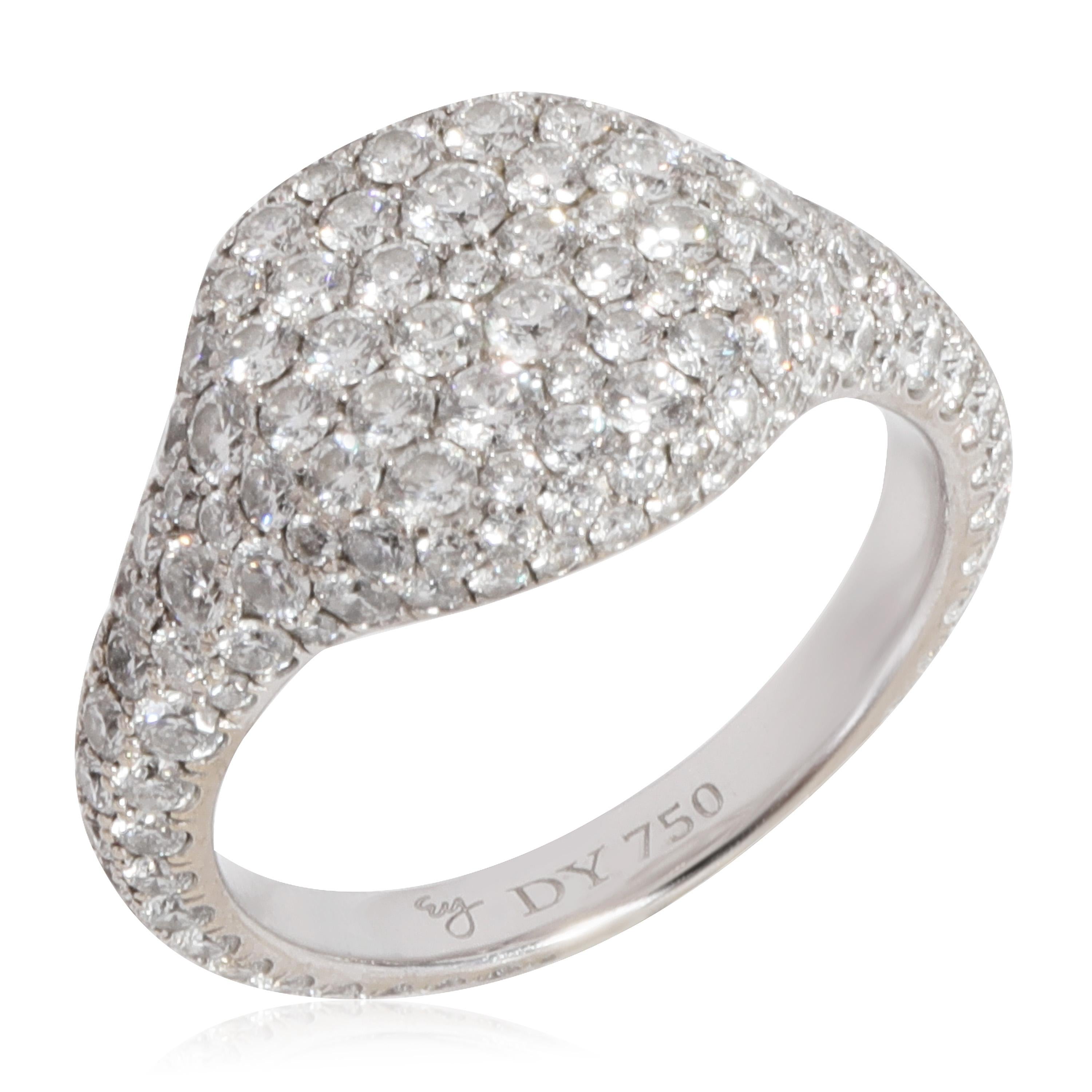 David Yurman Petite Pave Rosay Diamond Ring in 18k Weißgold 1,8 CTW 1
