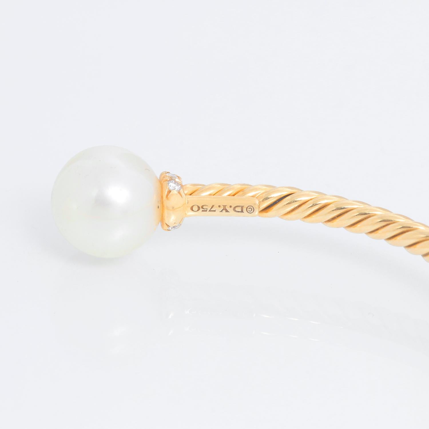 David Yurman Petite Solari Perlen- und Pave-Diamant-Armband Damen