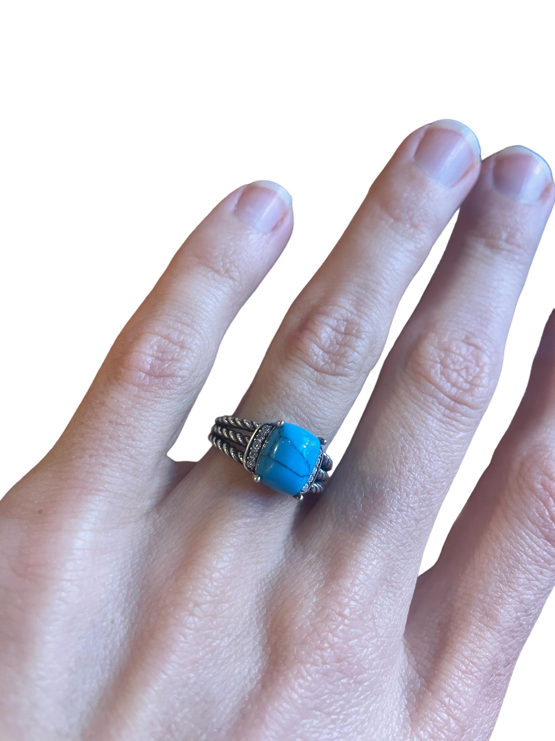 turquoise david yurman ring