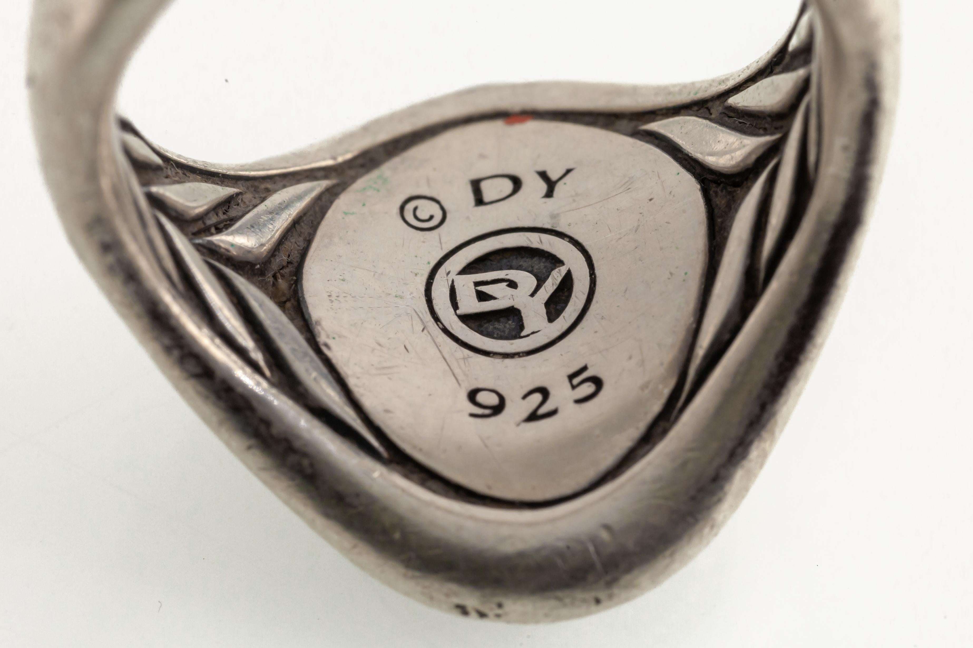 David Yurman Anello con sigillo ovale ape Petrvs misura 8 Splendido! In condizioni buone in vendita a Sherman Oaks, CA