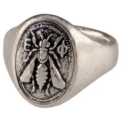 David Yurman Petrvs Bee Oval Signet Ring Größe 8 Wunderschön!