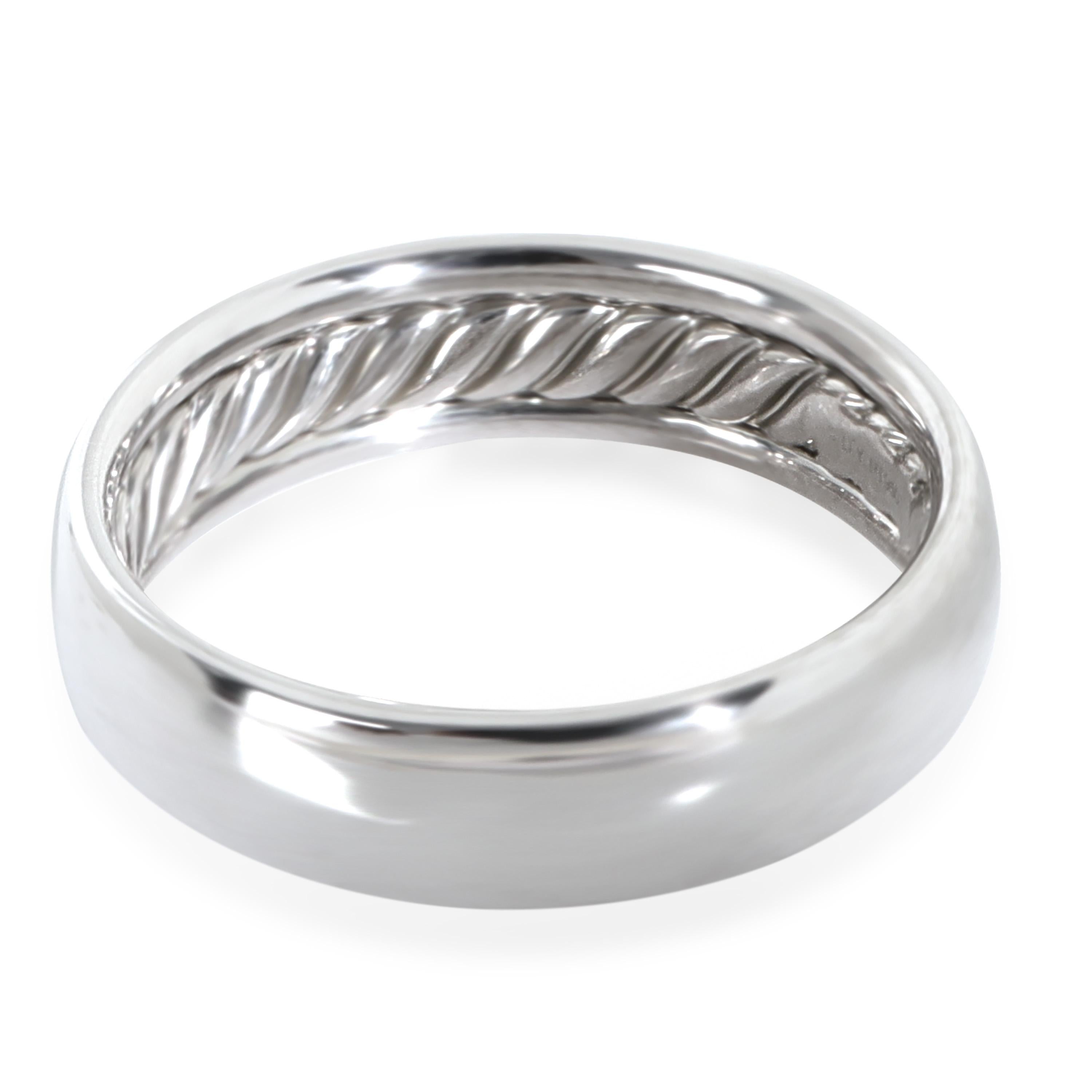 David Yurman Platino  Banda clásica en Excelente estado para la venta en New York, NY