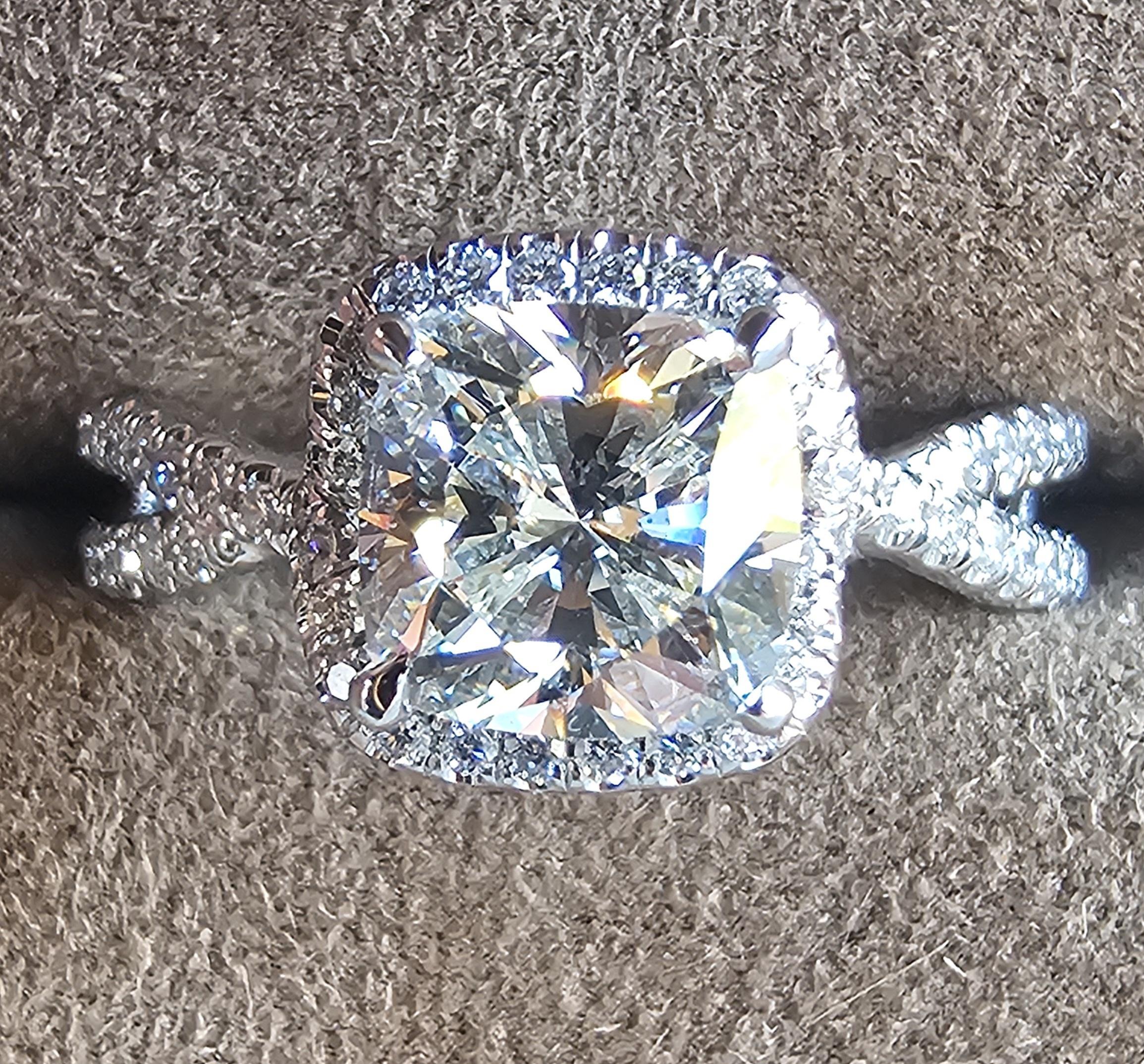 David Yurman Anillo de compromiso de diamantes en platino Infinito GIA Cojín 1,16 I SI1 en venta 7