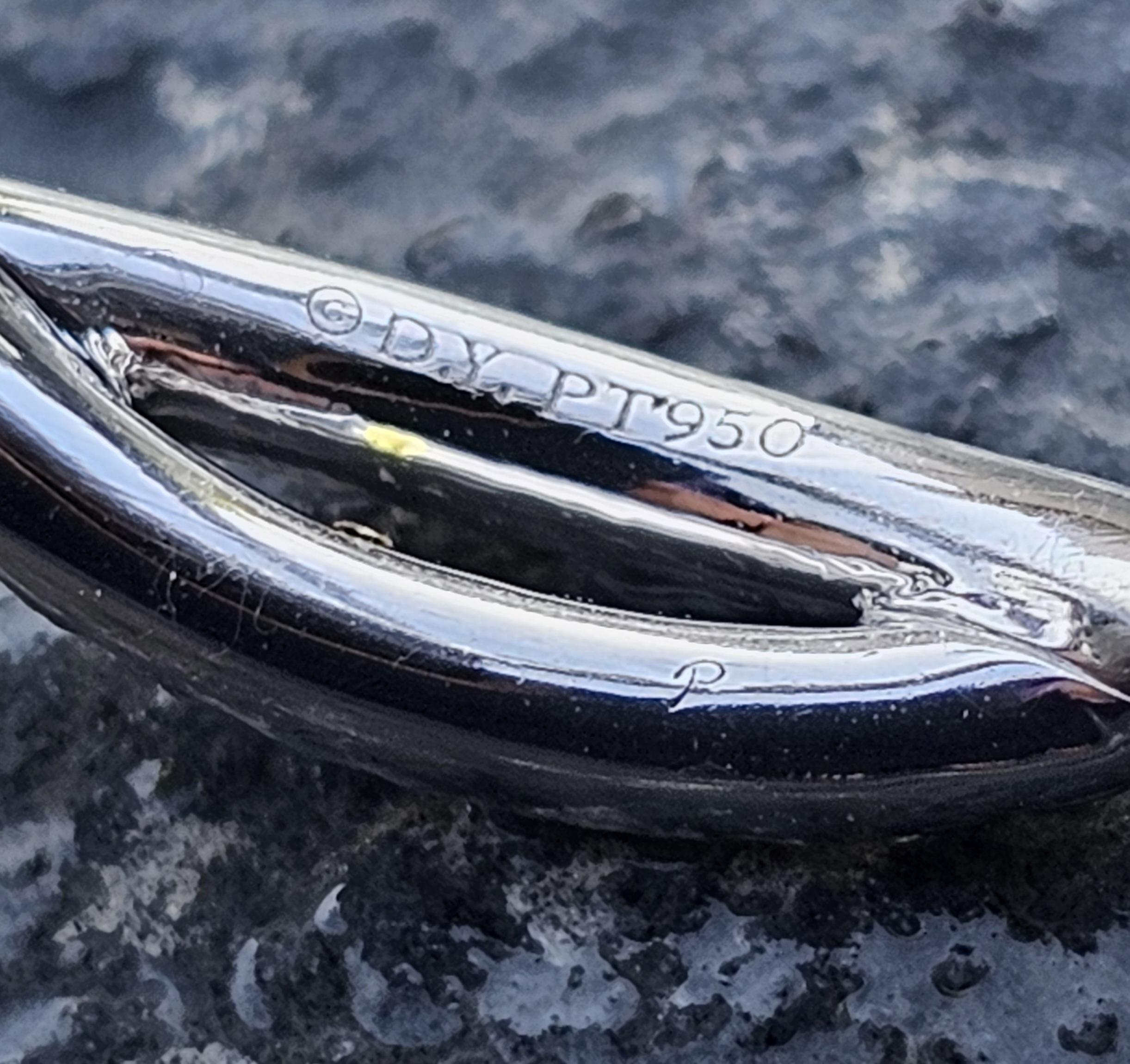 David Yurman Anillo de compromiso de diamantes en platino Infinito GIA Cojín 1,16 I SI1 en venta 3