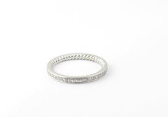 David Yurman Platinum Eden Diamond Eternity Wedding Band with Box