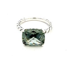 David Yurman Prasiolite Ring Size 7 Silver Estate