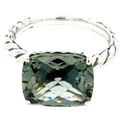 David Yurman Prasiolite Ring Size 7 Silver Estate