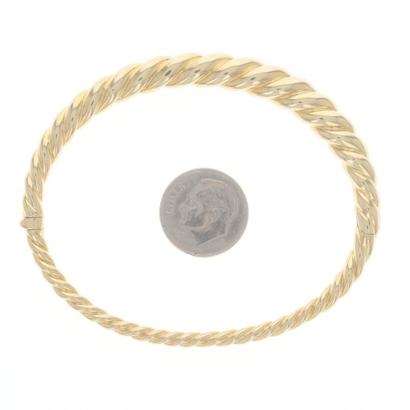 David Yurman Pure Form Cable Bangle Bracelet 6 3/4