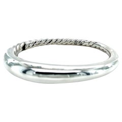 David Yurman Pure Form Smooth Cable Bangle Bracelet, Medium