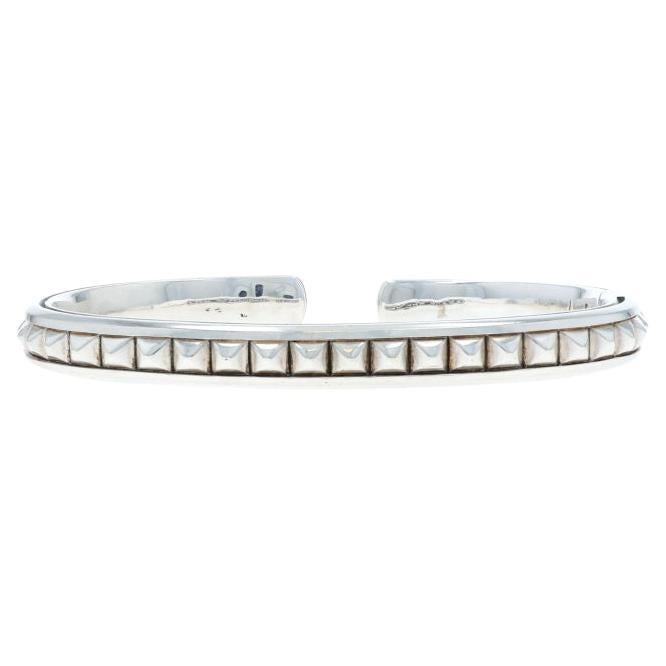 David Yurman Bracciale a piramide 7mm 6 1/2" - A. Silver 925