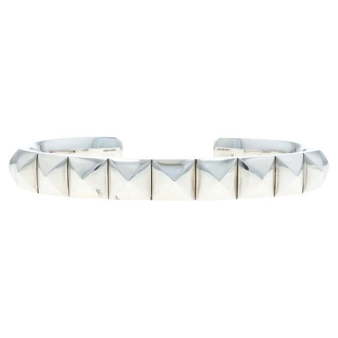 David Yurman Pyramid for Men 9.3mm Cuff Bracelet 7 1/4" - Sterling Silver 925 en venta