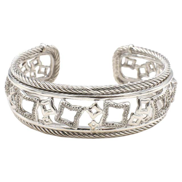 Sterling Silver Aesthetic Movement Cuff/Bangle Bracelet at 1stDibs