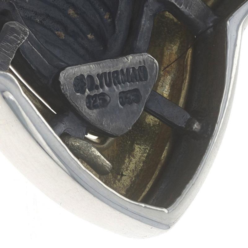 David Yurman Quatrefoil-Brosche - Sterlingsilber 925 & Gelbgold 14k Pin im Zustand „Hervorragend“ im Angebot in Greensboro, NC