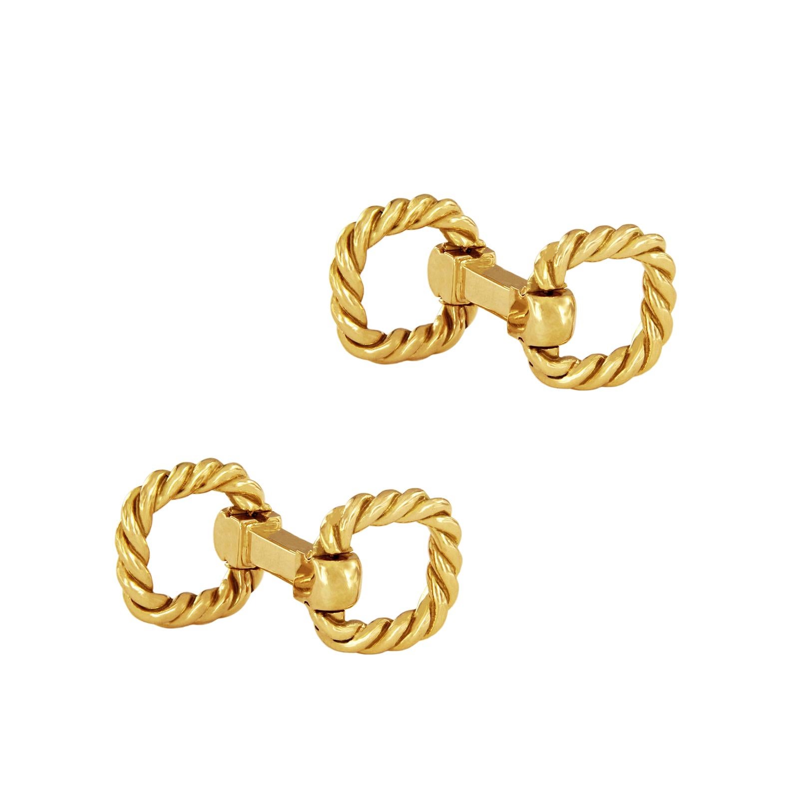 DAVID YURMAN RARE CABLE 18K YELLOW GOLD CUFFLINKS

-18k Yellow Gold
-Dimension: 0.5x1.4”
-Weight: 13gr

*Includes David Yurman box.
Orginal Retail: $3,900