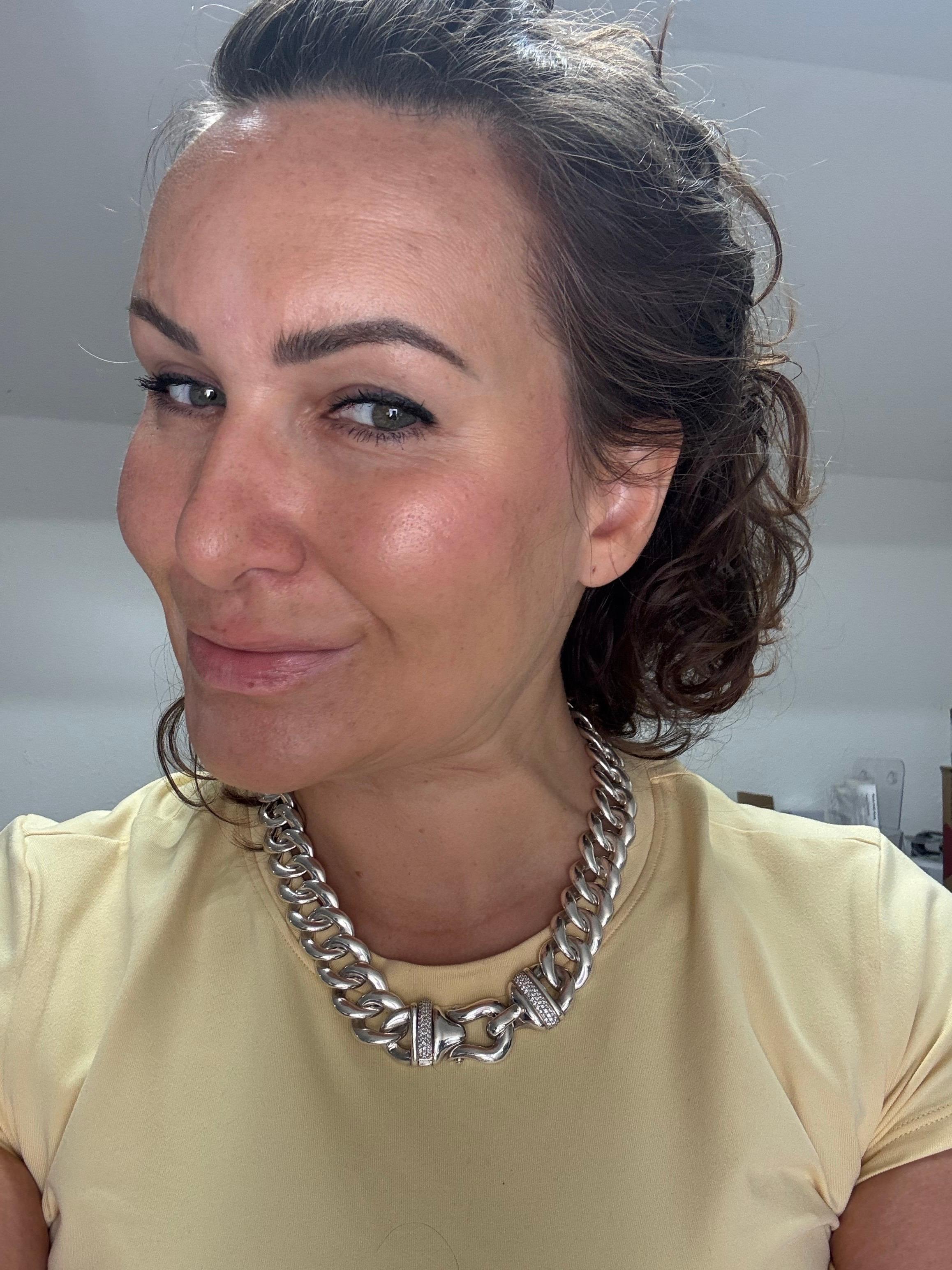David Yurman rare collier cuban chaîne à maillons en argent 925 Unisexe en vente