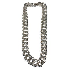 David Yurman seltene Diamant-Halskette mit Cuban-Kette und Gliederkette Silber 925