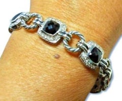 David Yurman Renaissance Black Onyx and Diamond Bracelet