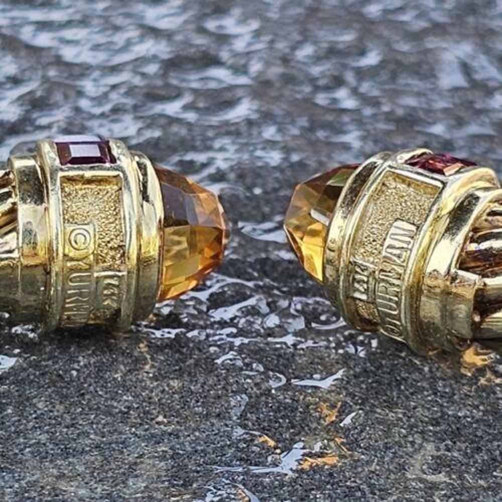 Taglio briolette David Yurman Bracciale Rinascimento 10mm Granato Citrino Sfaccettato 14k Oro Vintage in vendita