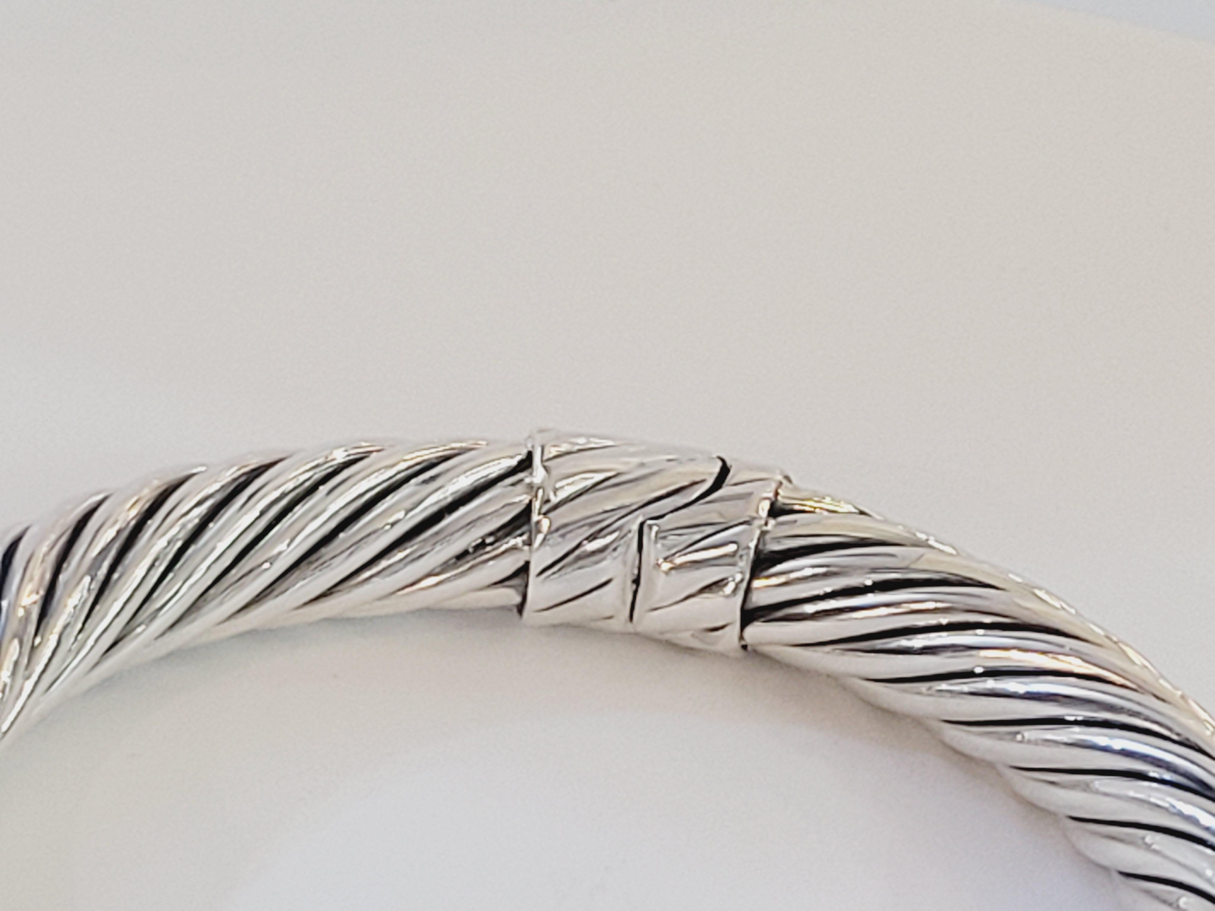 David yurman renaissance bracelet in sterling silver In Excellent Condition In New York, NY