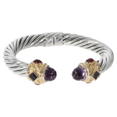 David Yurman Renaissance-Armband aus Gelbgold mit Amethyst in Gelbgold/Sterling Silber