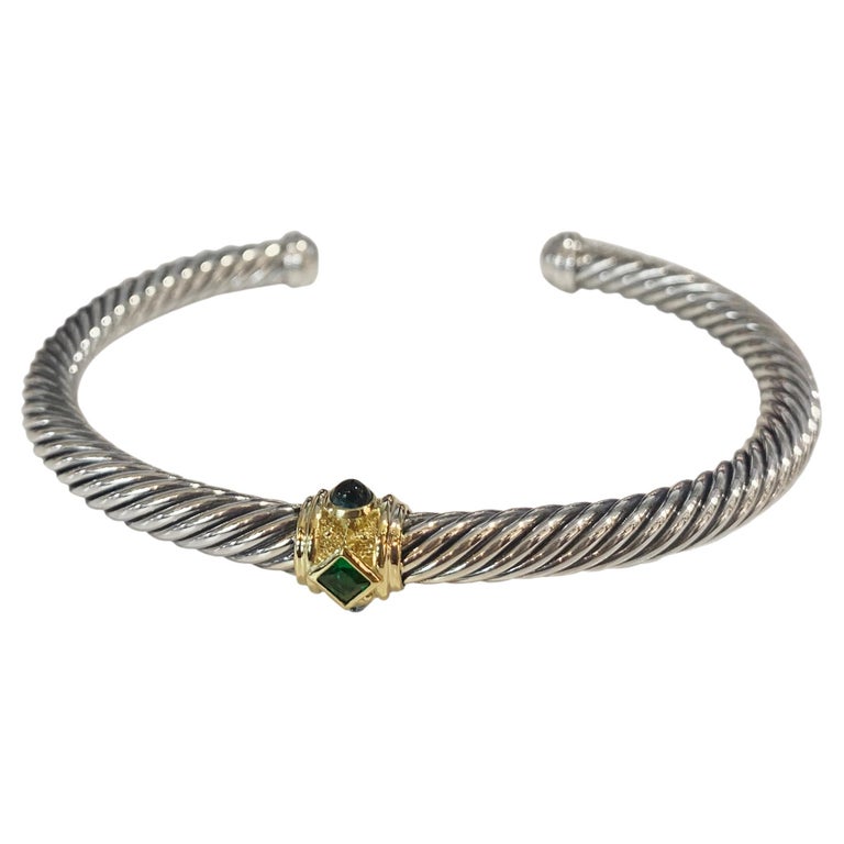 David Yurman Renaissance Bracelet with Chrome Diopside, Hampton