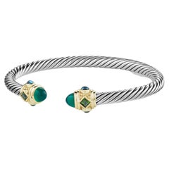 David Yurman Renaissance Bracelet with Green Onyx