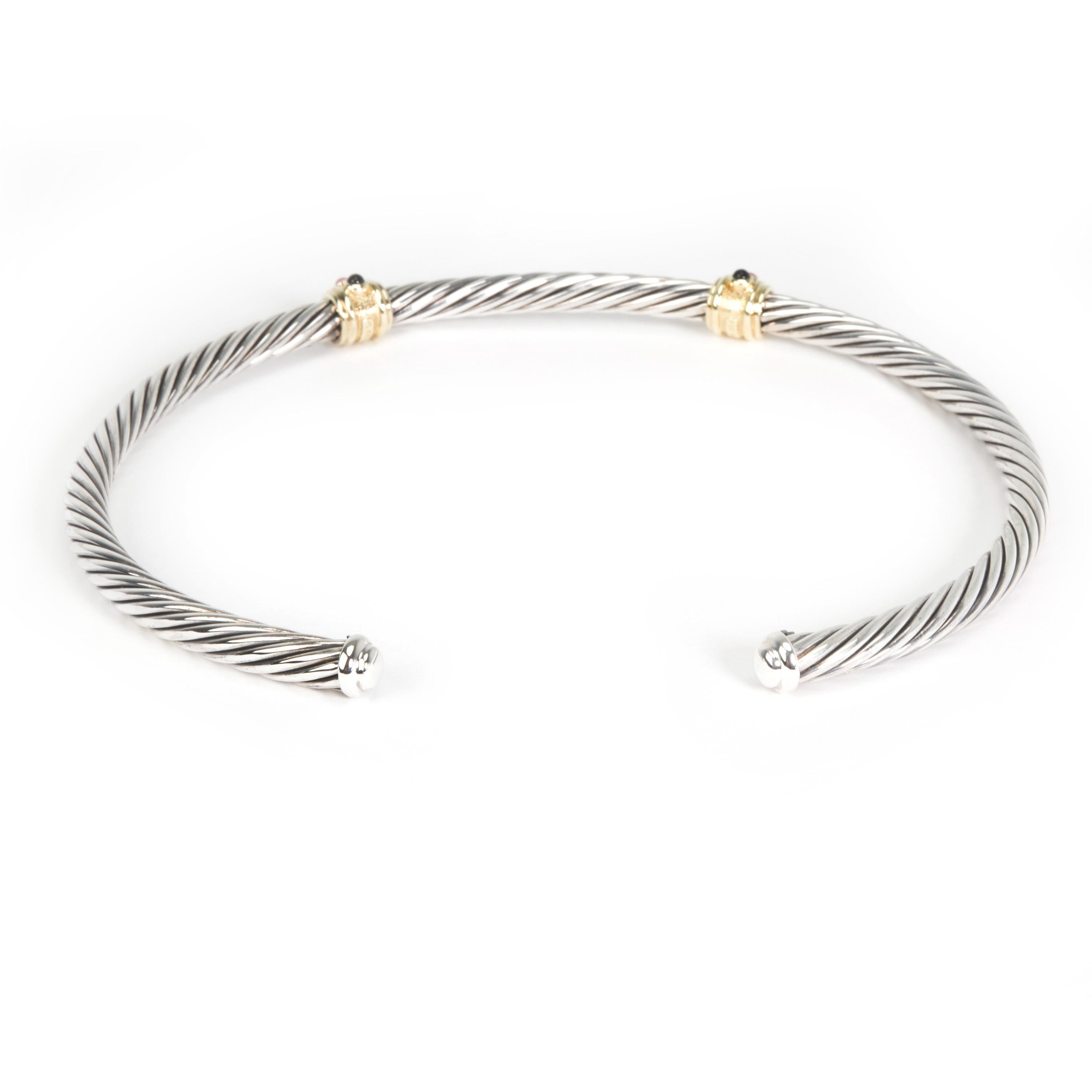 David Yurman Renaissance Cable Choker Necklace in Sterling Silver In Excellent Condition In New York, NY