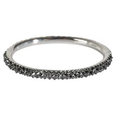 David Yurman Reverse Set Black Diamond Bracelet in 18k White Gold 4 CTW