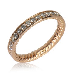 David Yurman Rose Gold Diamond Band