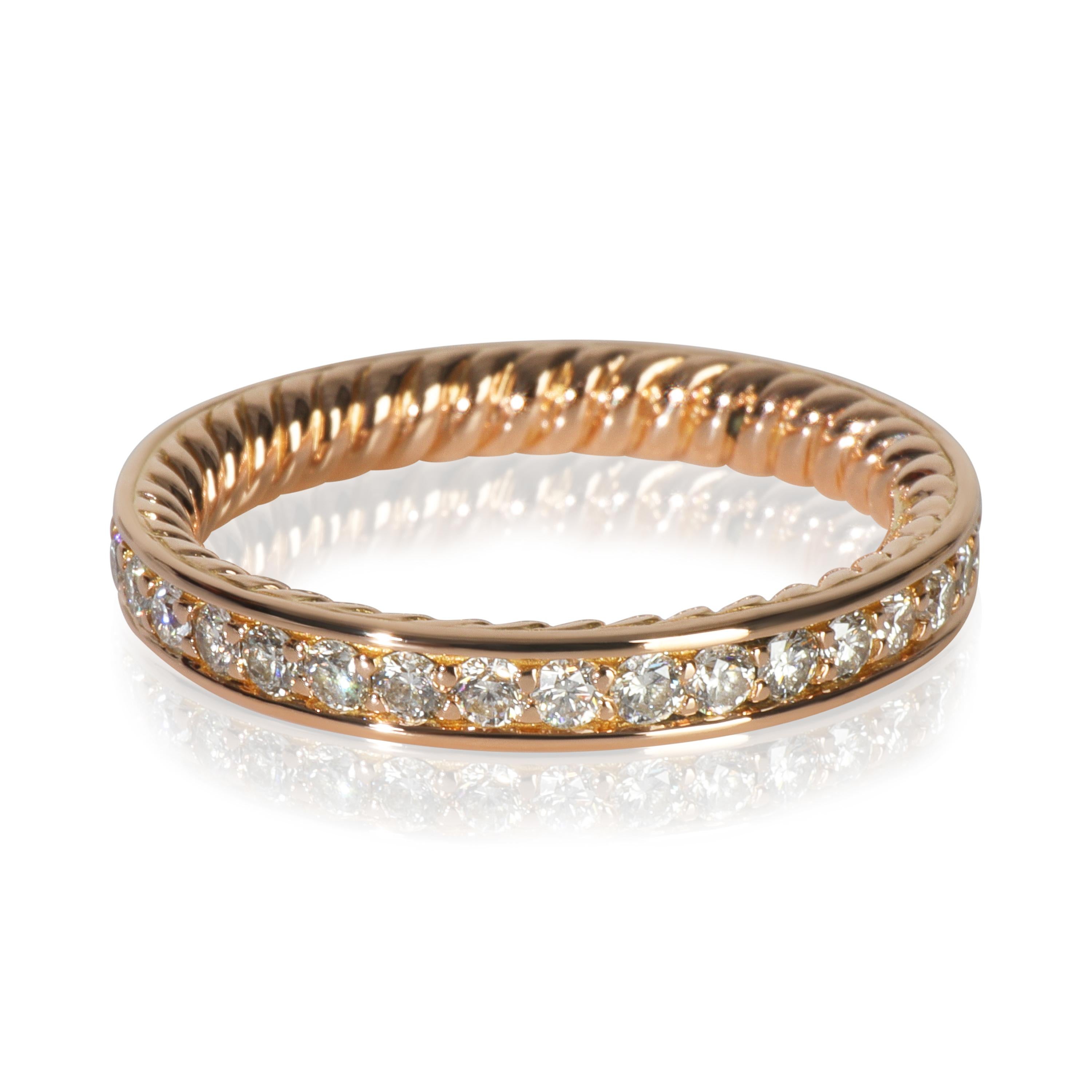 Bandeau en or rose et diamants David Yurman Excellent état - En vente à New York, NY