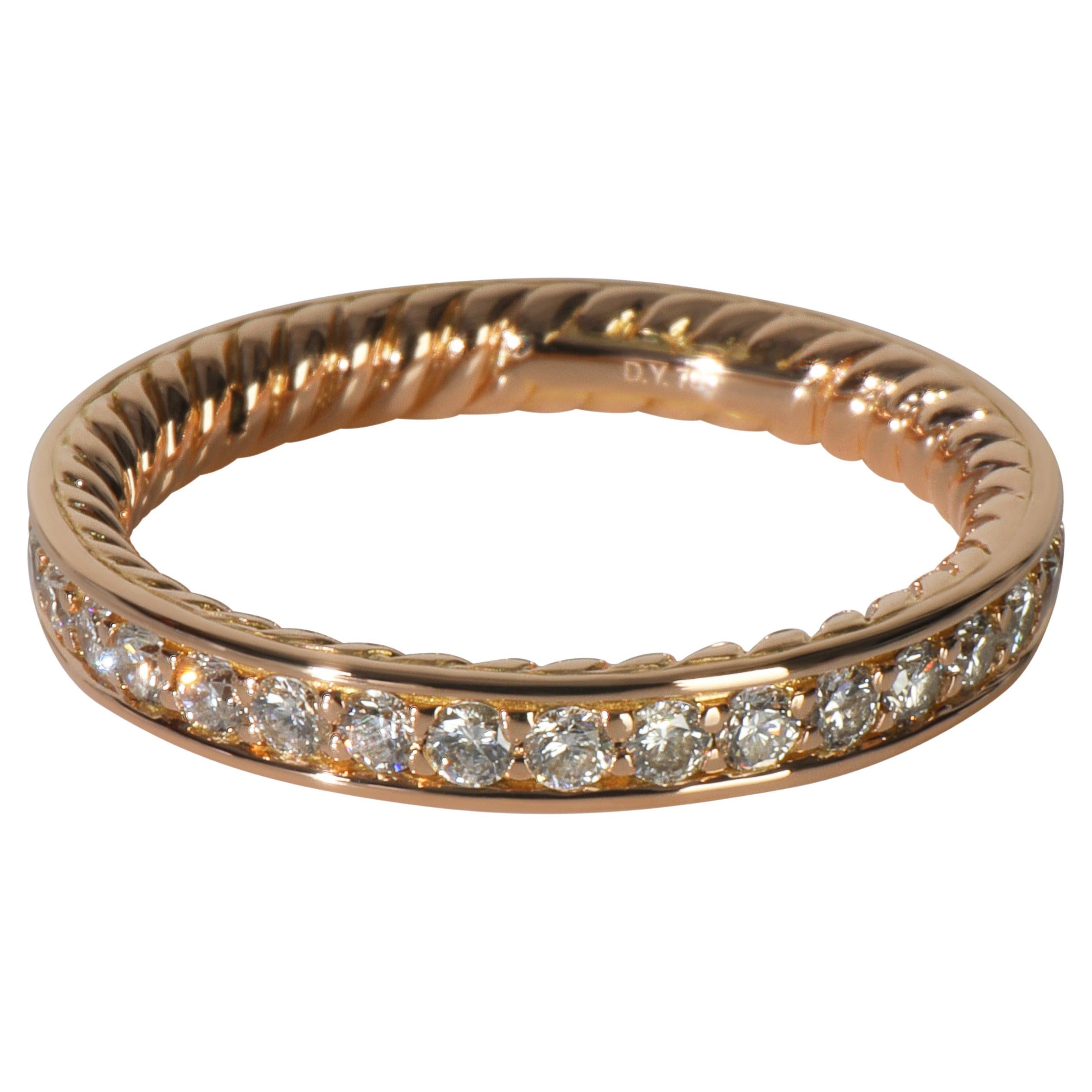 Bandeau en or rose et diamants David Yurman en vente