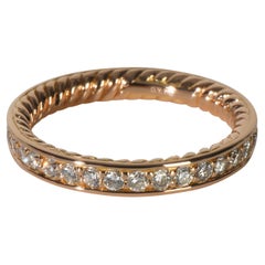 David Yurman Rose Gold Diamond Band