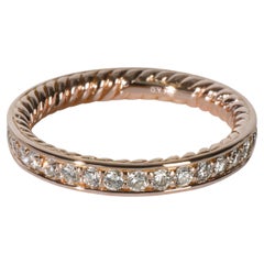David Yurman Rose Gold Diamond Band
