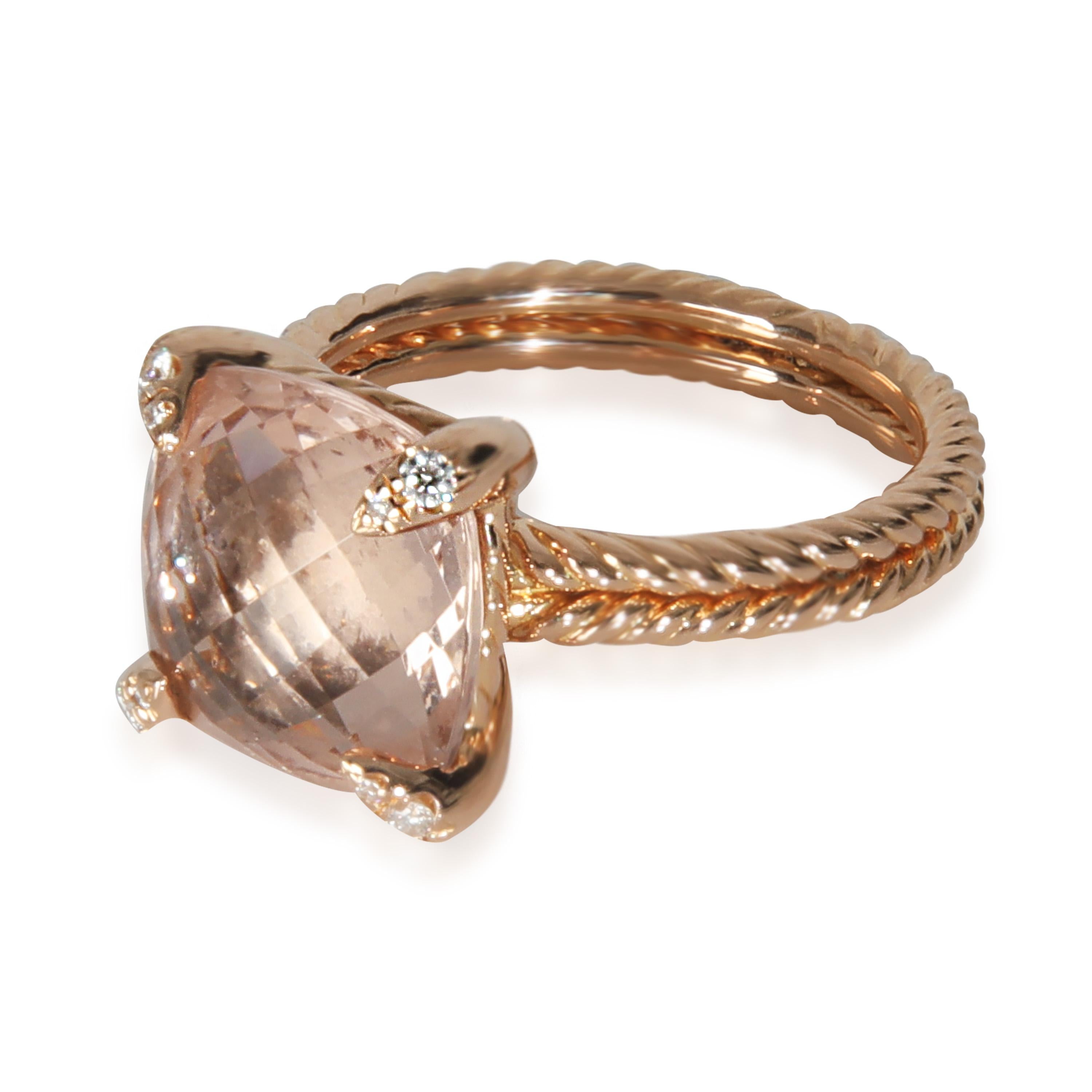 David Yurman Rose Gold Morganite and Diamond Chatelaine Ring

PRIMARY DETAILS
SKU: 145857
Listing Title: David Yurman Rose Gold Morganite and Diamond Chatelaine Ring
Condition Description: Retails for 3400 USD. In excellent condition and recently