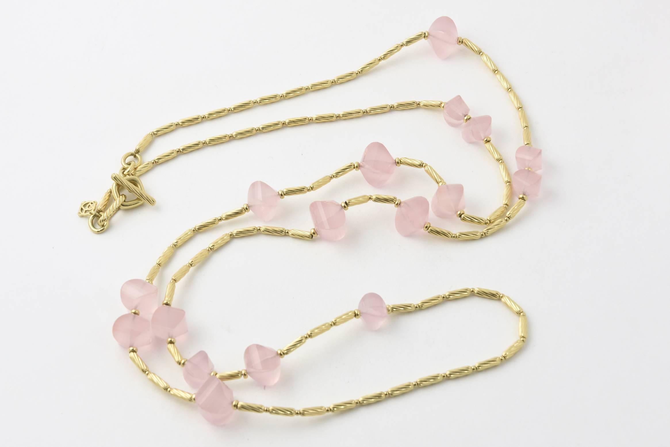 david yurman rose gold necklace