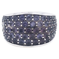 David Yurman Sapphire Statement Ring in 925 Sterling Silver