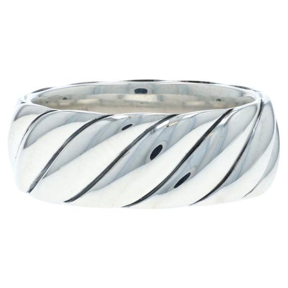 David Yurman Sculpted Cable Contour Men
s Band - Sterling 925 Ring SZ 10 3/4 For Sale