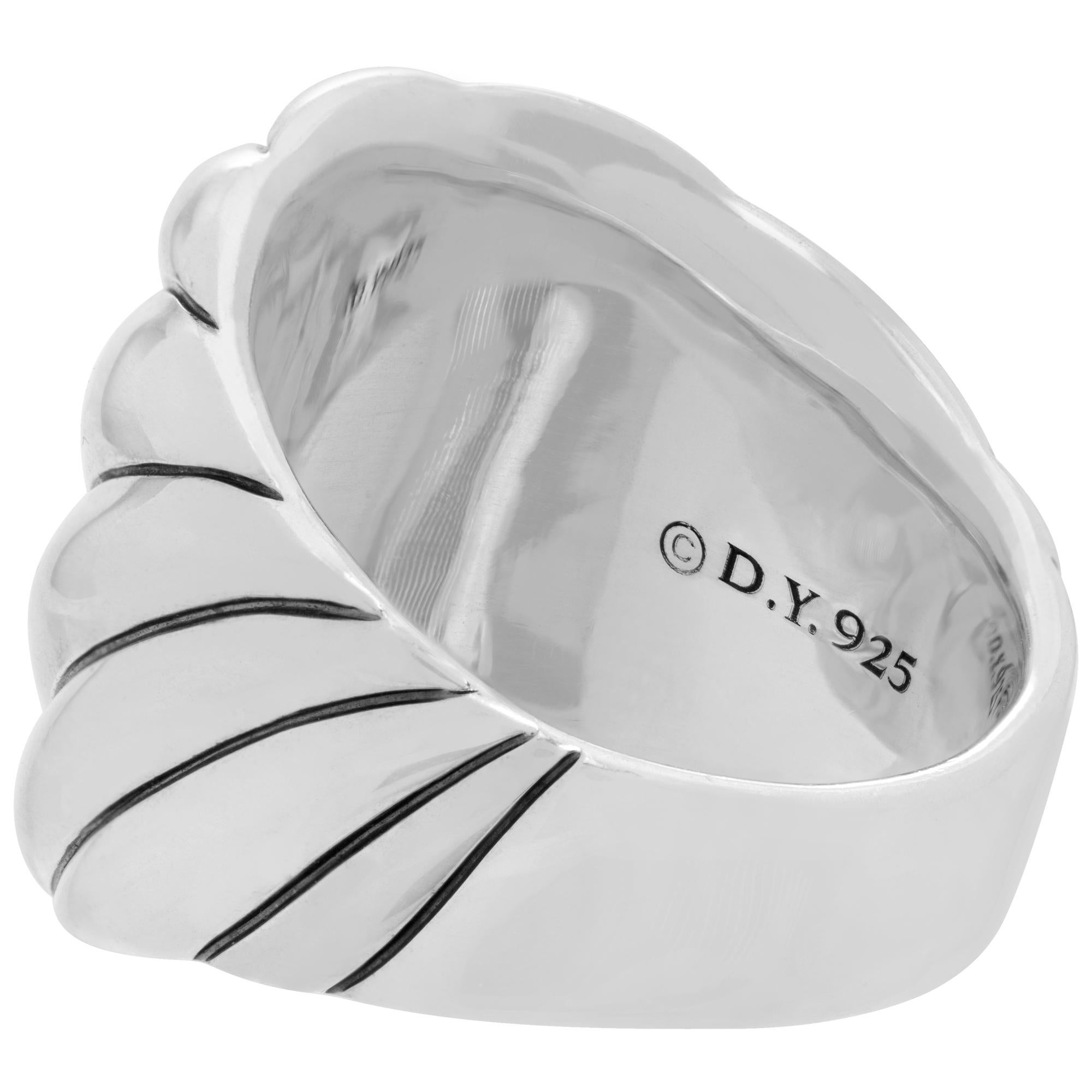 Women's David Yurman Sculpted Cable sterling silver ring  For Sale