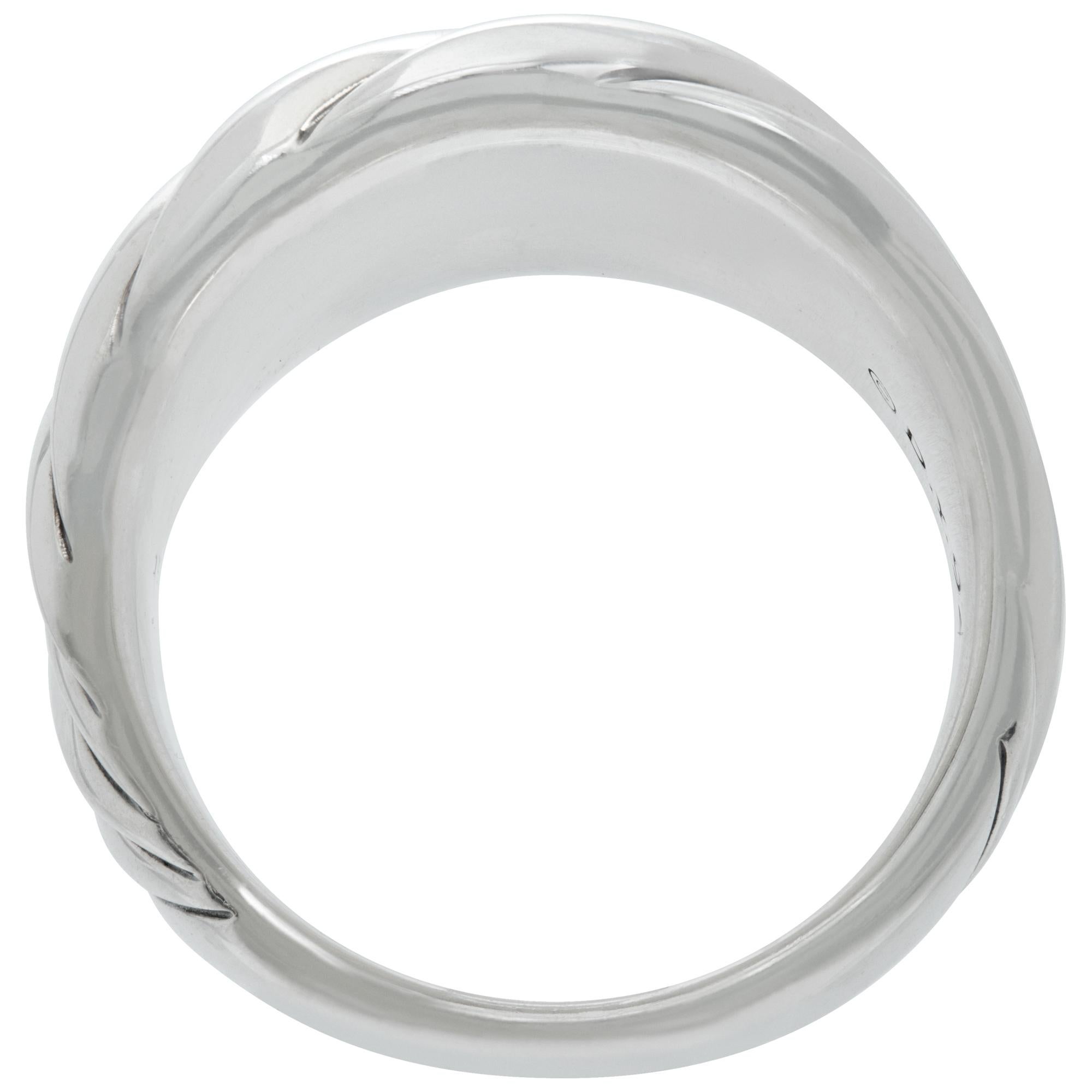 David Yurman Sculpted Cable sterling silver ring 1
