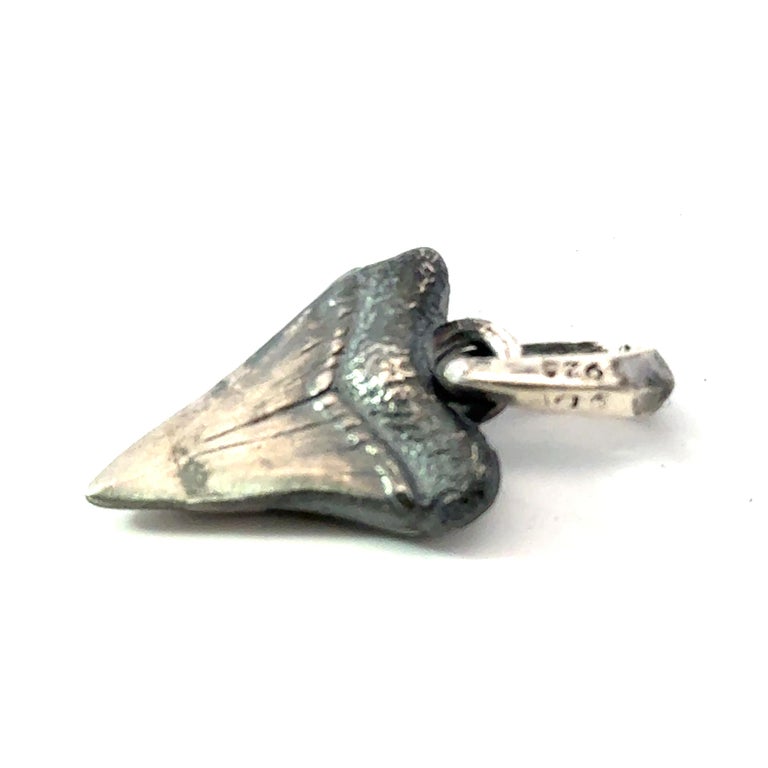David Yurman Sharktooth Amulet Sterling Silver Estate photo 3