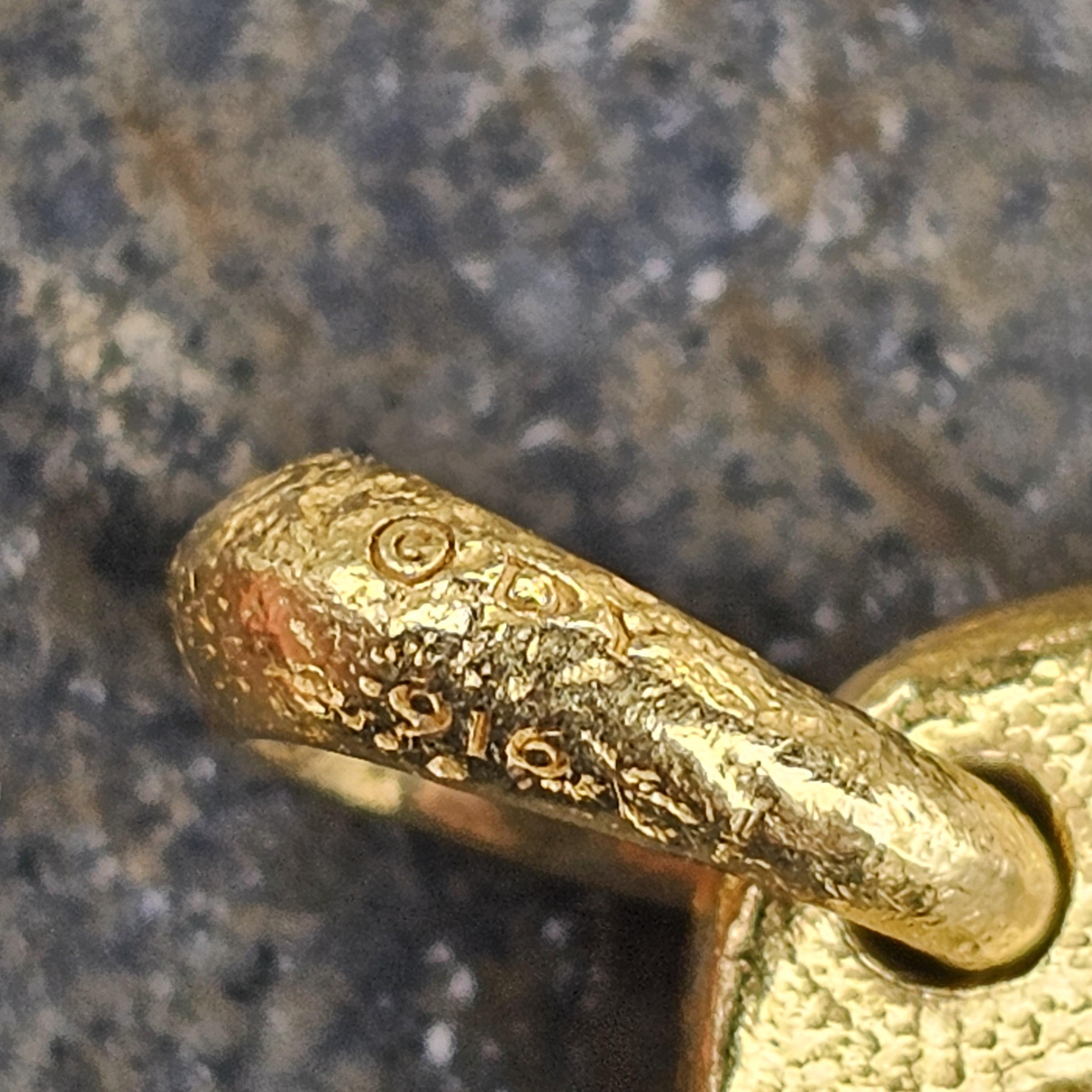 David Yurman Shipwreck Coin Pendant Amulet 22k Yellow Gold Small Mini Version 4