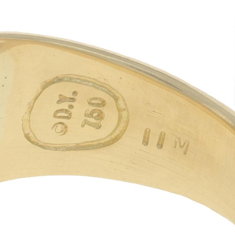 David Yurman Signet Men's Ring - Yellow Gold 18k Engravable For Sale 2