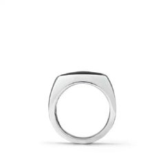 David Yurman Signet Ring in Sterling Silver with Black Onyx