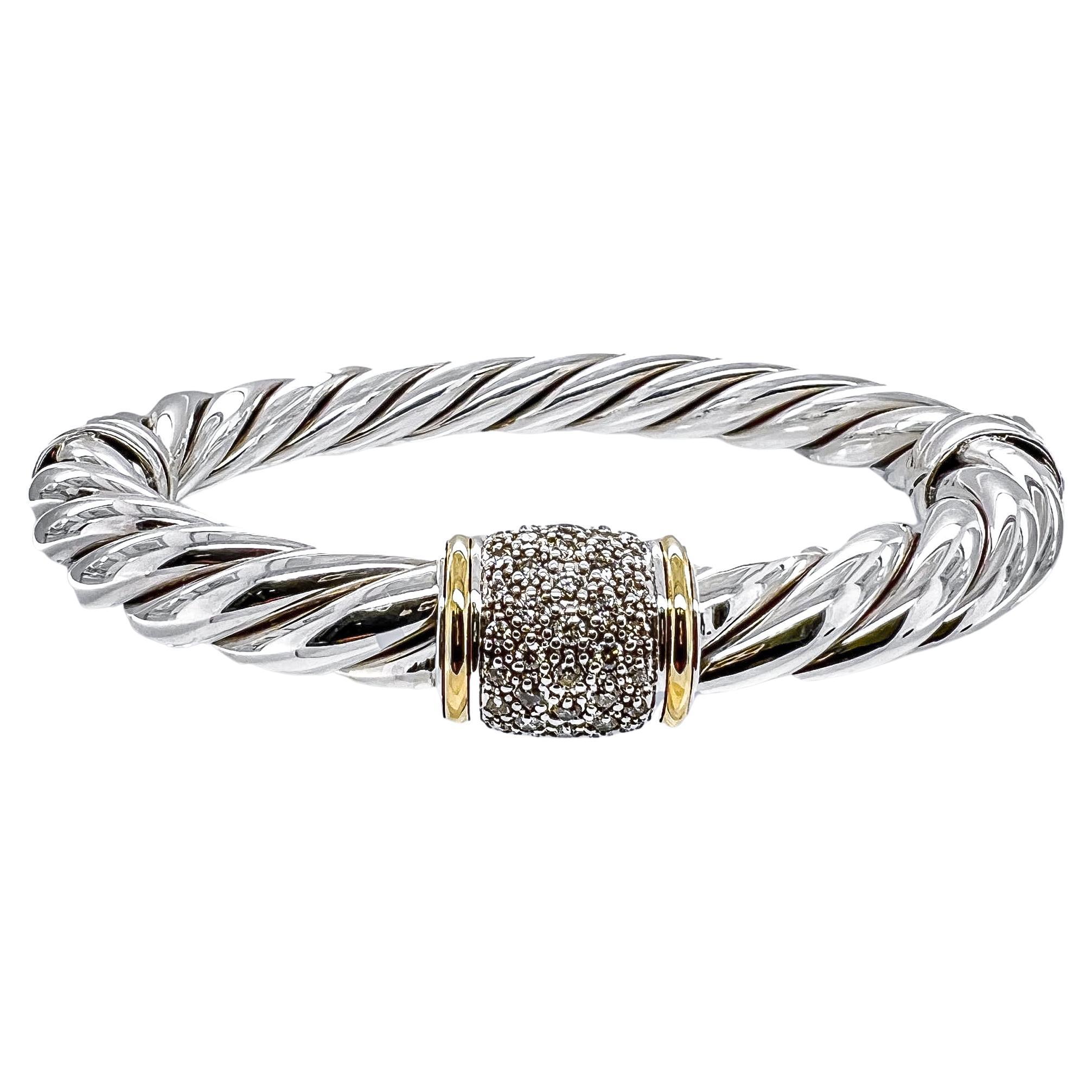 David Yurman Cable Classics Double-Station Bracelet with Sapphires at ...