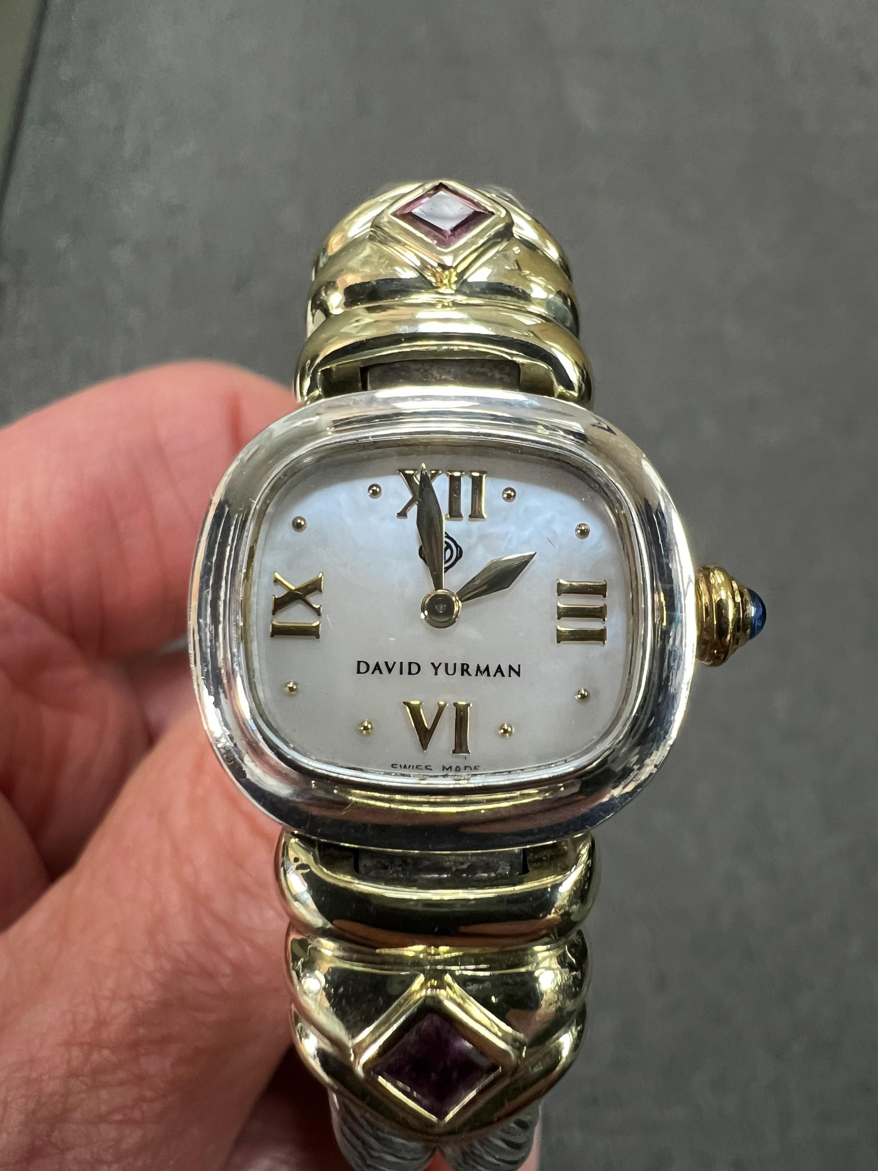 Reloj de pulsera David Yurman de oro plateado 4
