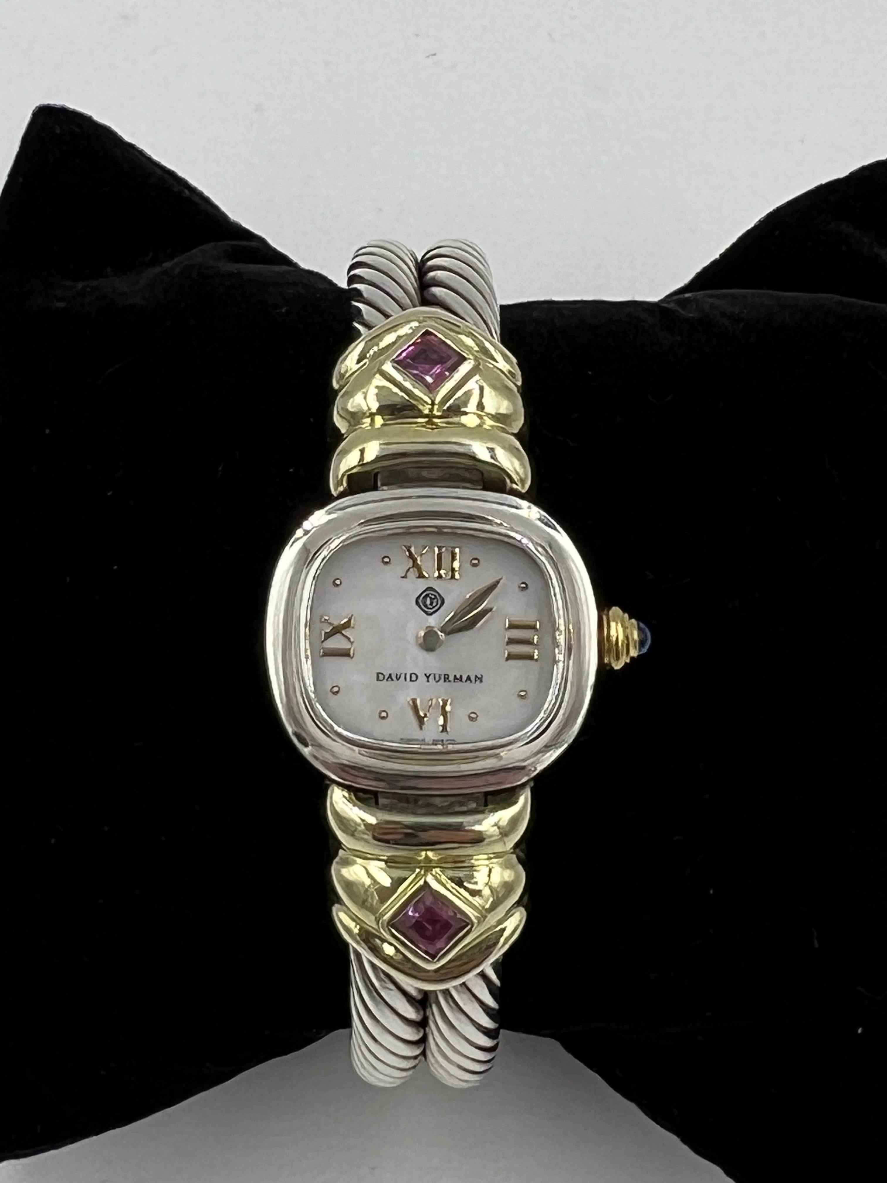 Reloj de pulsera David Yurman de oro plateado 5